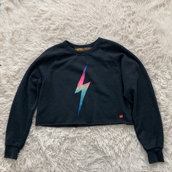 Aviator Nation Tops - Aviator nation Grey bolt sweatshirt Sz M in great condition